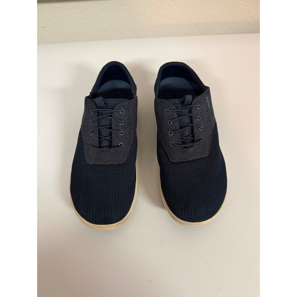 OluKai Nohea Moku Mens 10 Navy Blue Mesh Boat Shoe Sneakers